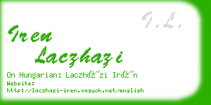iren laczhazi business card